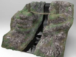 रेवेन खड्ड 3D मॉडल