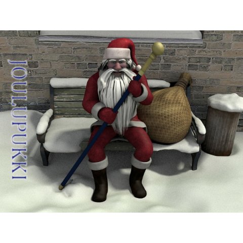 joulupukki Modello 3D .c4d .max .obj .3ds .fbx .stl .blend 