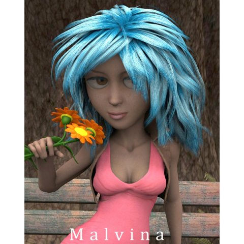malvina 3D 모델 .c4d .max .obj .3ds .fbx .stl .blend 