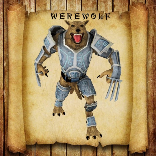 werewolf 3D Model .c4d .max .obj .3ds .fbx .stl .blend 