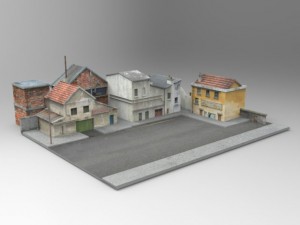 french village Modelo 3D