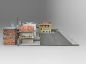 french village 3D Model