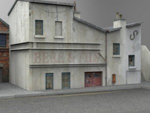 french village 3D 모델