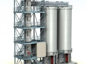 planta de combustible Modelo 3D