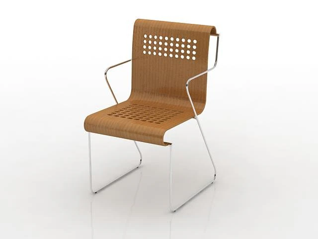 chair polycarbonat 3D Model .c4d .max .obj .3ds .fbx .stl .blend 