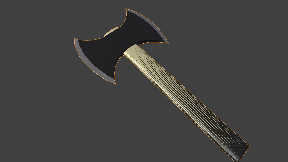 hatchet 3D Model .c4d .max .obj .3ds .fbx .stl .blend