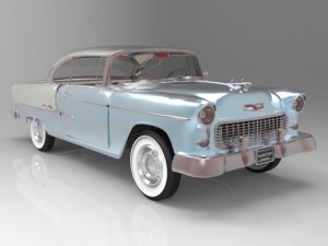 chevrolet bel air 1955 3D Model