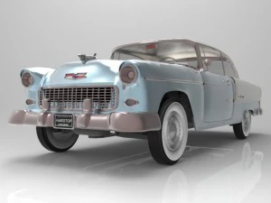 chevrolet bel air 1955 3D Model