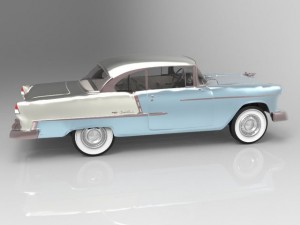 chevrolet bel air 1955 3D Model