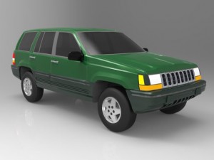 jeep grand cherokee 94 Model 3D