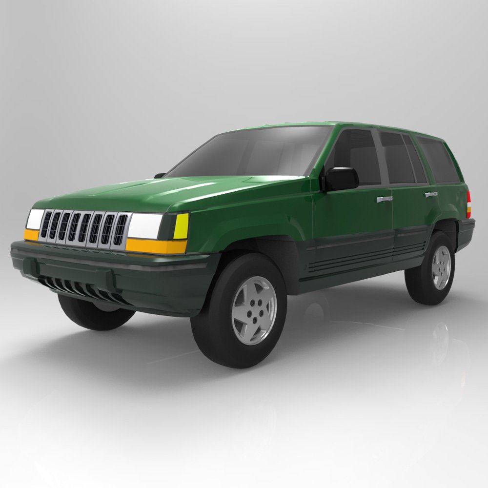 Модели гранд чероки. Jeep Grand Cherokee ZJ масштабная модель. Модель Jeep Grand Cherokee ZJ. Jeep Grand Cherokee 3d model. Jeep Grand Cherokee ZJ 1:24 масштаб.