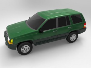 jeep grand cherokee 94 Model 3D