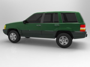jeep grand cherokee 94 Model 3D