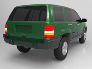 jeep grand cherokee 94 Model 3D