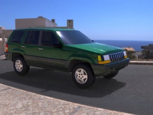 jeep grand cherokee 94 Model 3D