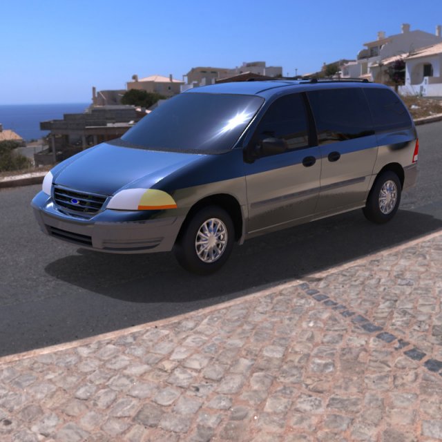 ford windstar 2000 3Dモデル .c4d .max .obj .3ds .fbx .stl .blend 