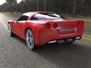 chevrolet corvette 2005 Modello 3D