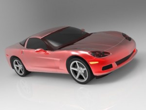 chevrolet corvette 2005 Modello 3D
