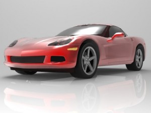 chevrolet corvette 2005 Modello 3D