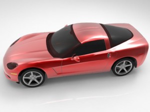chevrolet corvette 2005 Modello 3D