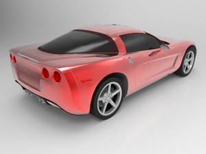 chevrolet corvette 2005 Modello 3D