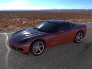 chevrolet corvette 2005 Modello 3D
