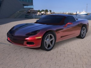 chevrolet corvette 2005 Modello 3D