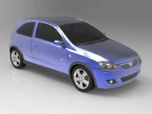 vauxhall corsa sri 2004 3D Model