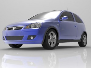 vauxhall corsa sri 2004 Model 3D