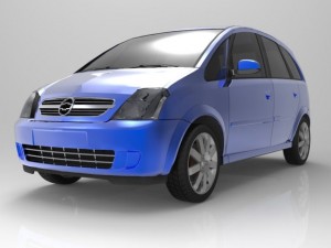 chevrolet meriva 2003 Modelo 3D