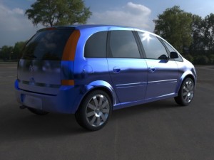 chevrolet meriva 2003 3D Model