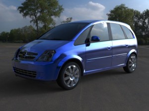 chevrolet meriva 2003 3D Model