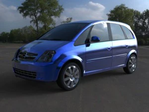 chevrolet meriva 2003 3D Model