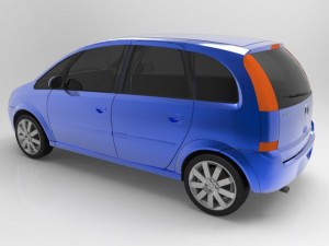 chevrolet meriva 2003 3D Model