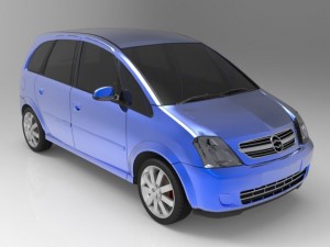 chevrolet meriva 2003 3D Model
