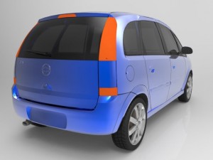 chevrolet meriva 2003 3D Model