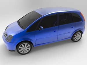 chevrolet meriva 2003 3D Model