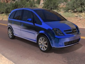 chevrolet meriva 2003 3D Model