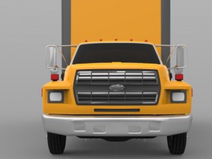 moving truck 1993 Modèle 3D