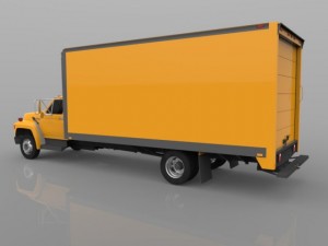 moving truck 1993 Modèle 3D