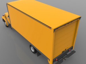 moving truck 1993 Modèle 3D