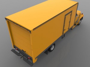 moving truck 1993 Modèle 3D