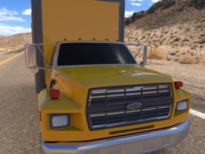 moving truck 1993 Modèle 3D