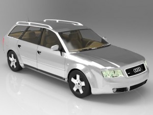audi a6a avant 2001 3Dモデル