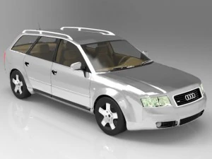 audi a6a avant 2001 3D Model