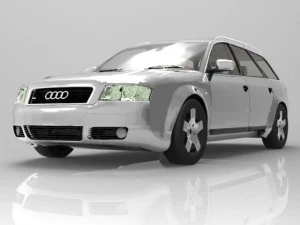audi a6a avant 2001 3D Model