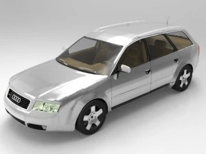 audi a6a avant 2001 3D Model