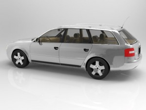 audi a6a avant 2001 3Dモデル