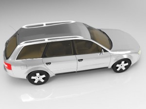 audi a6a avant 2001 3Dモデル
