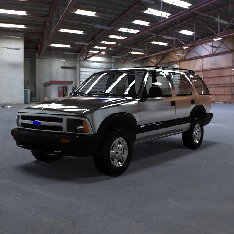 chevrolet s10 blazer 1995 3D Model .c4d .max .obj .3ds .fbx .stl .blend